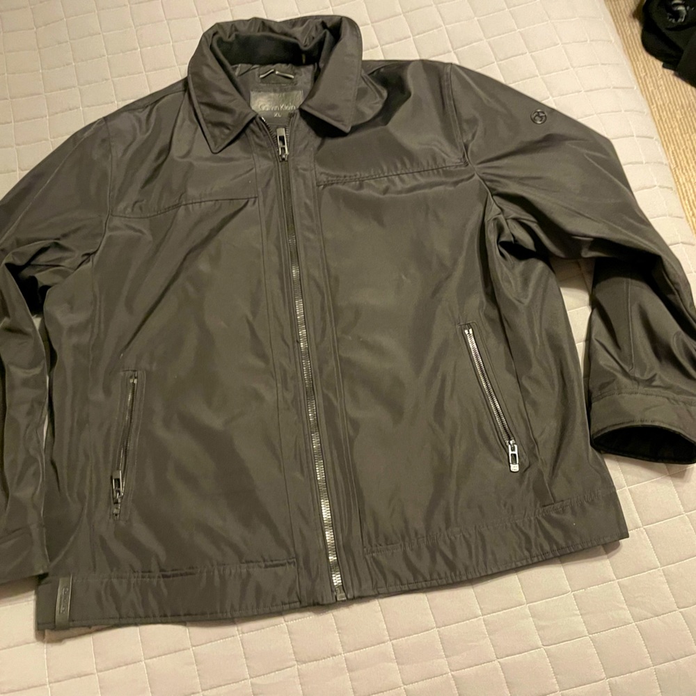 Black lightweight Calvin Klein jacket